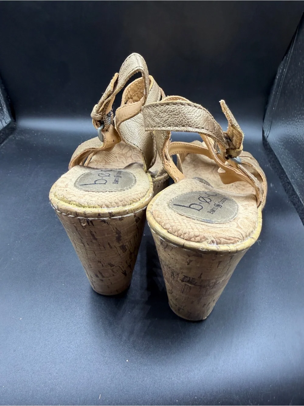 b.o.c. Women's Tan Wedge Sandals